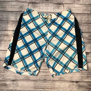 Speedo Large plaid swim trunks